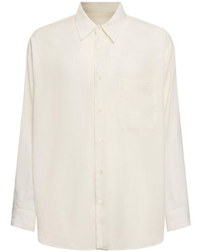 Lemaire リヨセルリラックスtシャツ - ホワイト