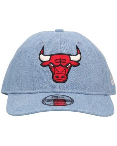 KTZ Chicago Bulls 9twenty ウォッシュドデニムキャップ - ブルー