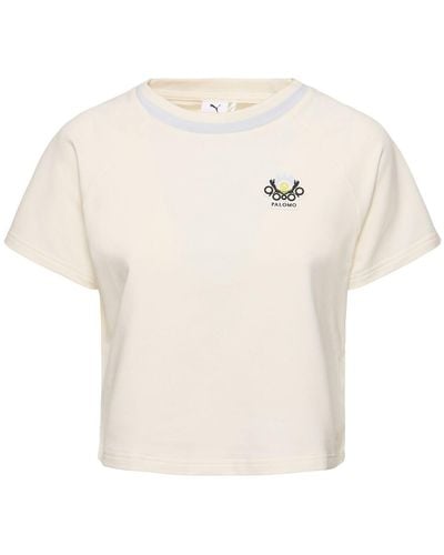 PUMA T-shirt cropped palomo baby - Bianco