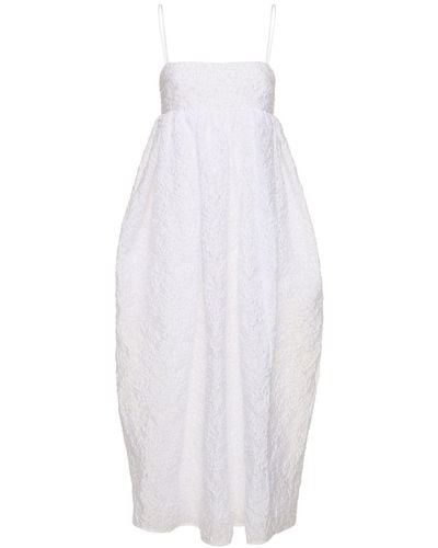 Cecilie Bahnsen Vilma Midi Dress - White