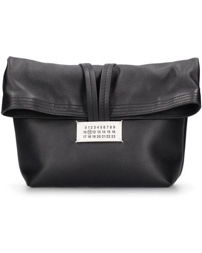 Maison Margiela Soft Leather Clutch Bag - Black