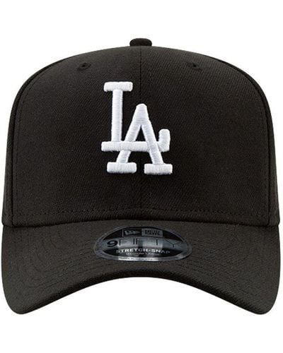KTZ 9Fifty Stretch Snap La Dodgers Hat - Black