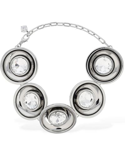 Area Collar choker con medalllones con cristales - Neutro