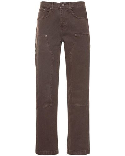 Jaded London Cotton Carpenter Jeans - Brown