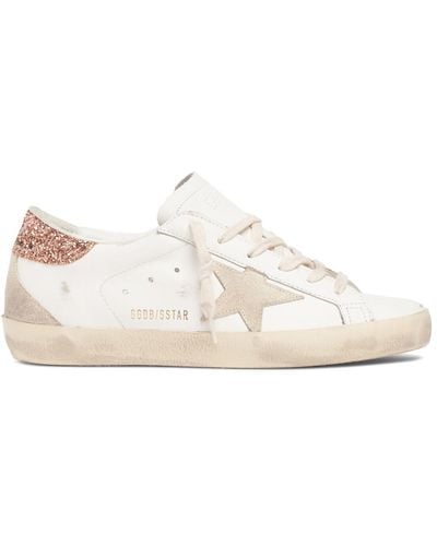 Golden Goose 20mm Super-star Leather Sneakers - White