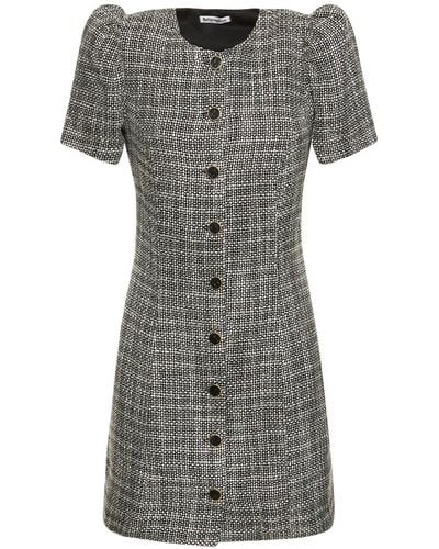 Reformation Olivette Tweed Mini Dress - Gray