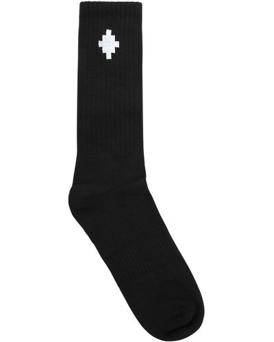 Marcelo Burlon Mittellange Socken Aus Baumwollmischung Mit Logo - Schwarz