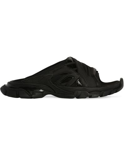 Balenciaga Tech Slide Sandals - Black