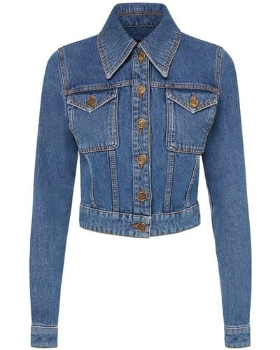 Etro Cotton Denim Jacket - Blue