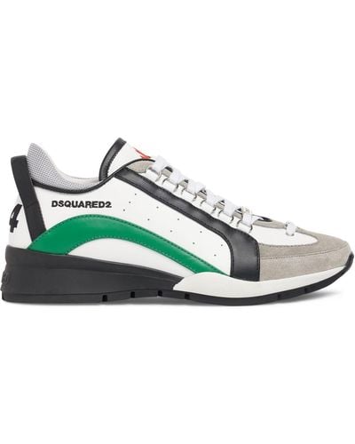 DSquared² Sneakers in pelle con logo - Verde