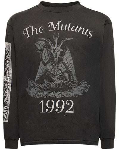 Saint Michael Camiseta con manga larga - Negro