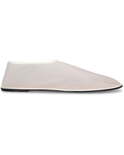 The Row Nylon Slip-On Shoes - White