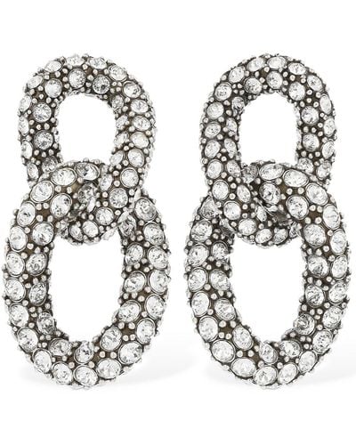 Isabel Marant Funky Ring Crystal Earrings - Metallic