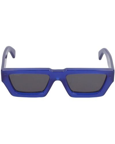 Off-White c/o Virgil Abloh Manchester Acetate Sunglasses - Blau