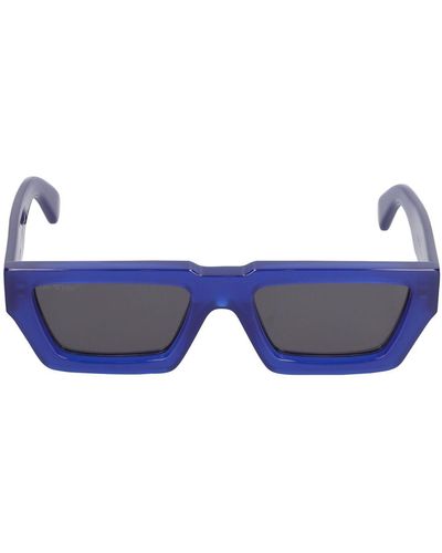 Off-White c/o Virgil Abloh Manchester Acetate Sunglasses - Blue