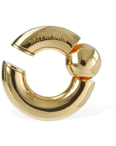 Balenciaga Mega Brass Ear Cuff - Metallic