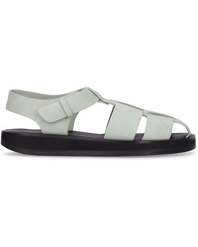 The Row 10mm Fisherman Nubuck Leather Sandals - Multicolour