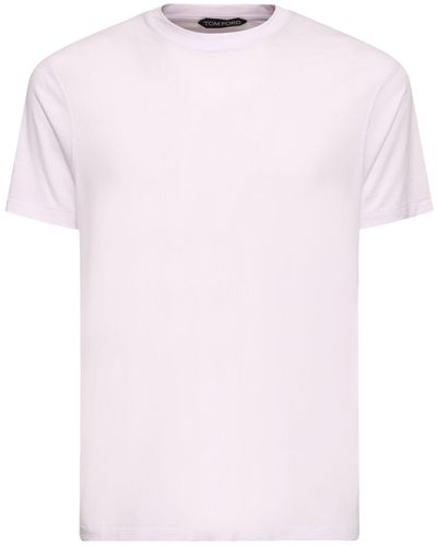 Tom Ford T-shirt Aus Lyocell & Baumwolle - Pink