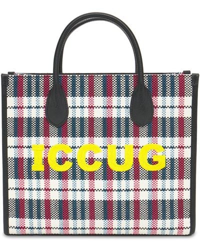Gucci Kleiner Shopper mit ICCUG Stickerei - Mehrfarbig