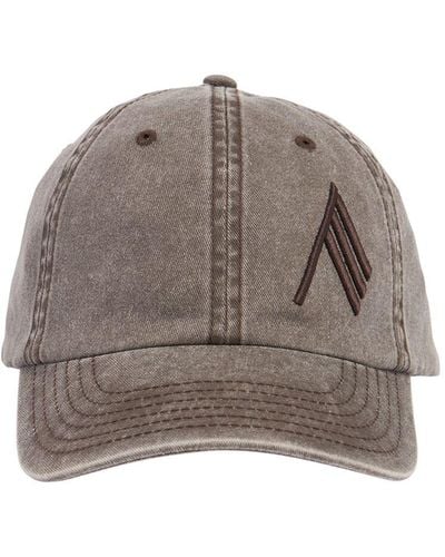 The Attico Logo Cotton Baseball Cap - Grey