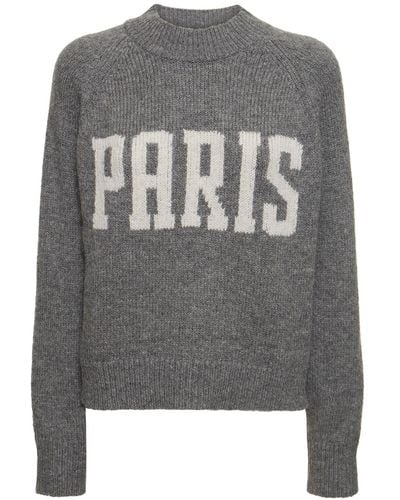 Anine Bing Kendrick Wool & Cashmere Sweater - Grey