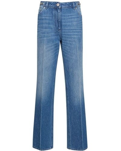 Versace Jeans rectos de denim - Azul
