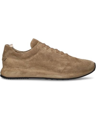 Officine Creative Race Low Top Leather Trainers - Brown