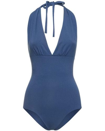 ISOLE & VULCANI Venere Jersey One Piece Swimsuit - Blue