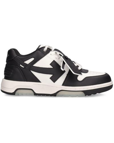 Off-White c/o Virgil Abloh Sneakers Out Of Office aus Leder - Schwarz