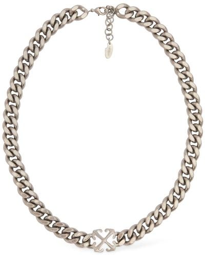 Off-White c/o Virgil Abloh Arrow Brass Chain Necklace - Metallic