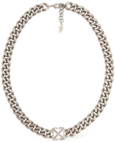 Off-White c/o Virgil Abloh Arrow Brass Chain Necklace - Metallic