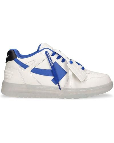 Off-White c/o Virgil Abloh Leder-sneakers "out Of Office" - Blau