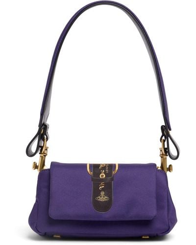 Vivienne Westwood Borsa piccola hazel stampata - Viola