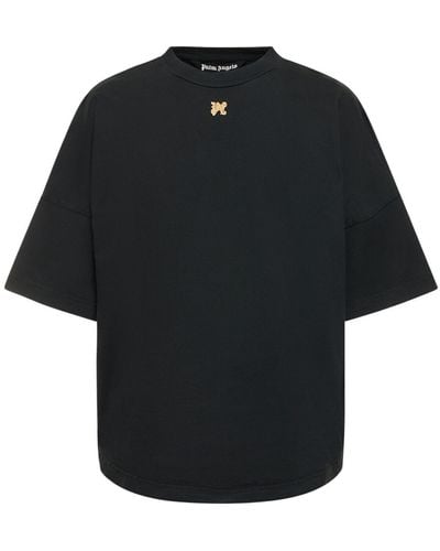 Palm Angels Foggy コットンtシャツ - ブラック