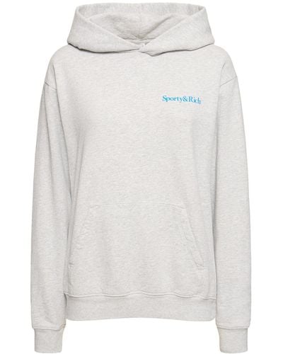 Sporty & Rich Unisex-hoodie "new Health" - Weiß