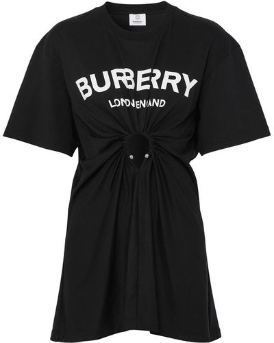 Burberry Virginia コットンジャージーtシャツ - ブラック