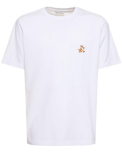 Maison Kitsuné Speedy Fox Patch Comfort T-shirt - White
