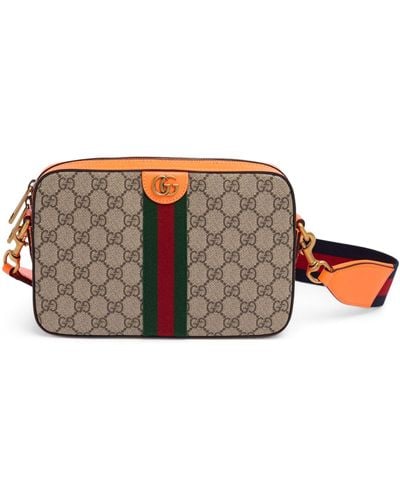 Gucci Small Ophidia gg Crossbody Bag - Brown