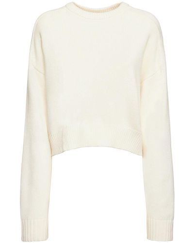 Loulou Studio Bruzzi Wool & Cashmere Sweater - White