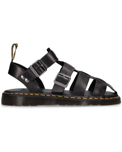 Dr. Martens Sandalen Aus Leder "garin" - Schwarz