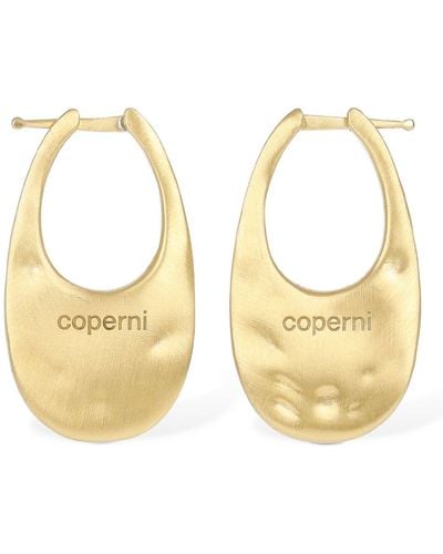 Coperni Medium Swipe Earrings - Metallic