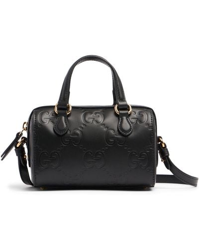 Gucci Mini gg Leather Shoulder Bag - Black