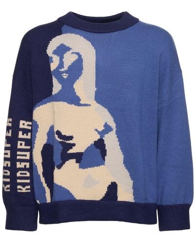 Kidsuper Suéter de lana - Azul