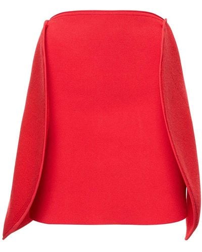 Victoria Beckham Circle Panel Mini Skirt - Red