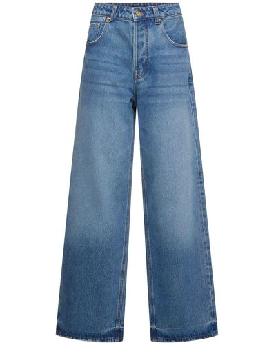 Jacquemus Jeans larghi vita alta le de-nîmes - Blu