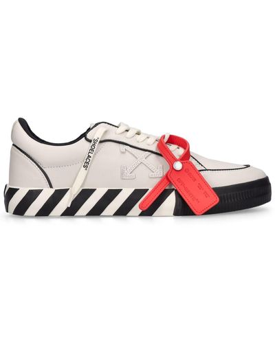Off-White c/o Virgil Abloh Low Vulcanized Outlined Sneakers - Rot
