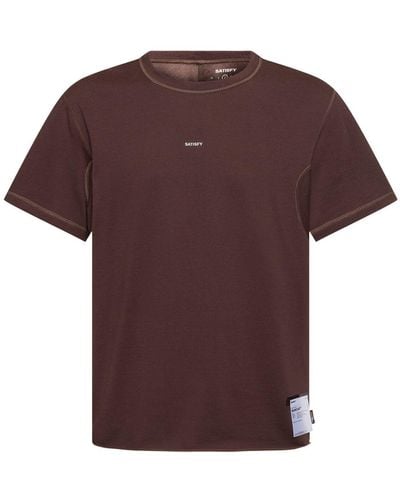 Satisfy T-shirt en jersey softcell cordura climb - Rouge