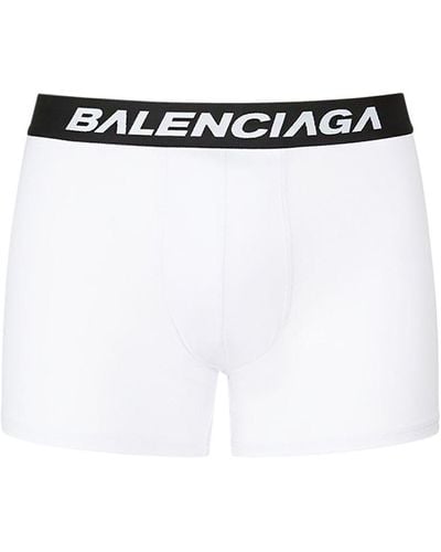 Balenciaga Racer ソフトコットンボクサーブリーフ - ホワイト