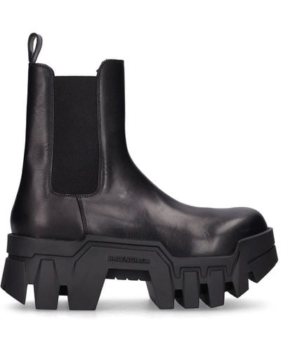 Balenciaga Bulldozer Chelsea Ankle Boots - Black