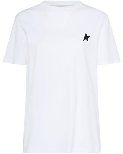 Golden Goose Deluxe Brand Star White Crew Neck T-shirt - Blanc